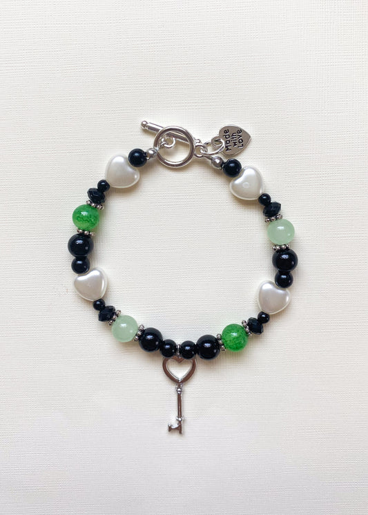 Key to My Heart Bracelet (green)