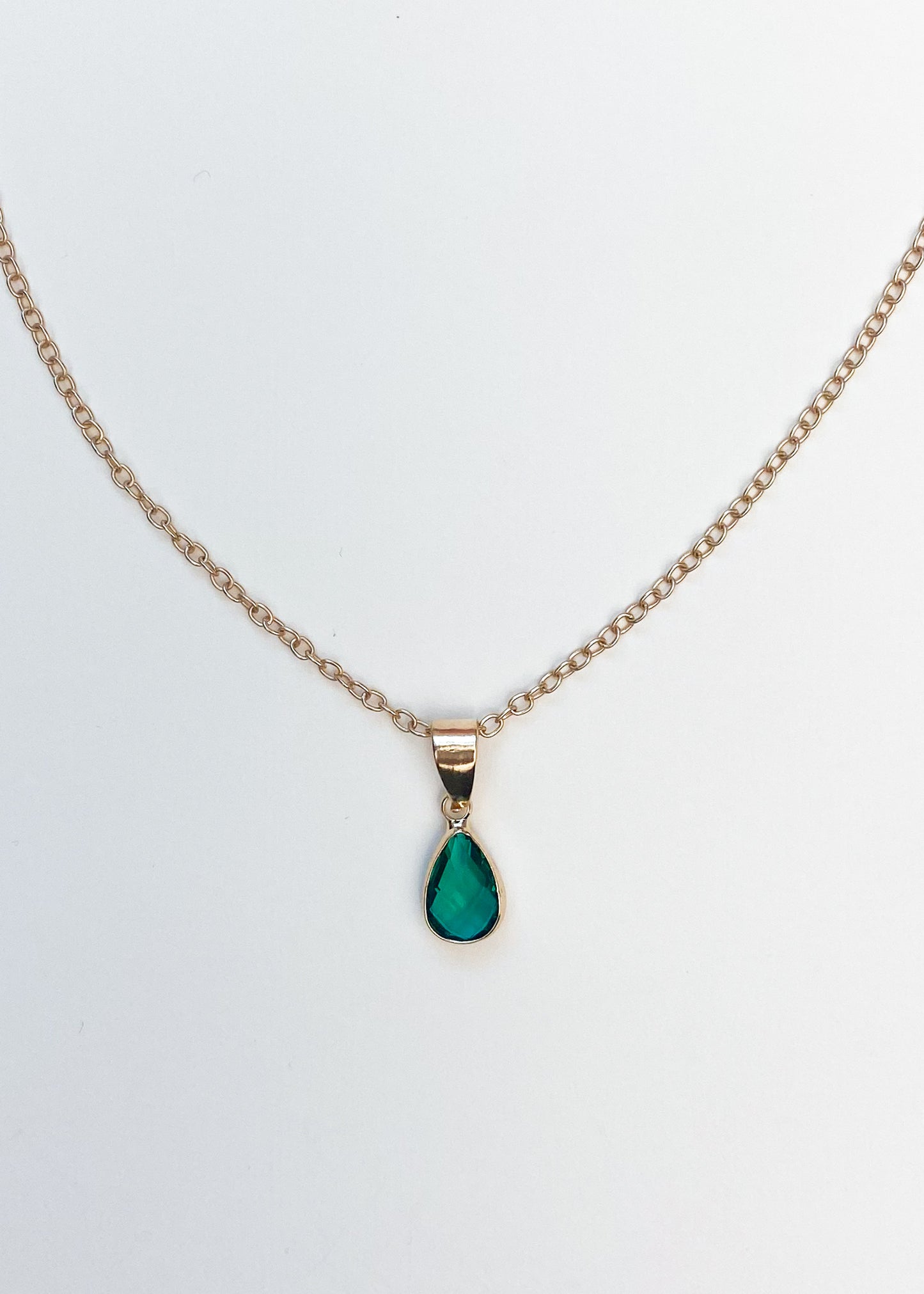 Emerald Teardrop Pendant