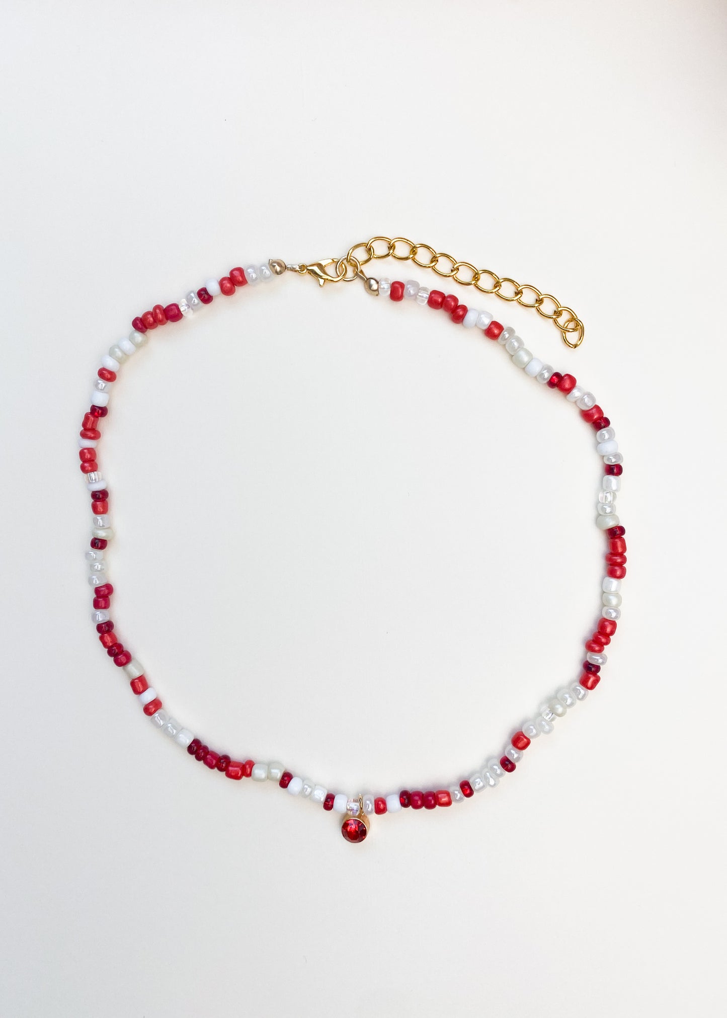 Birthstone Seed Bead Necklace (July)