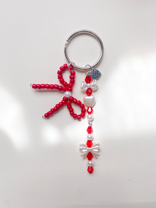 Bow Keychain (red)