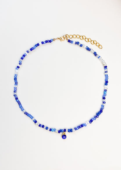 Birthstone Seed Bead Necklace (September)